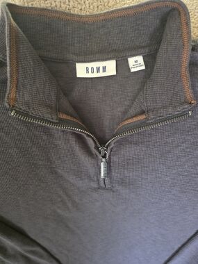 ROWW Men’s Charcoal Half-Zip Pullover